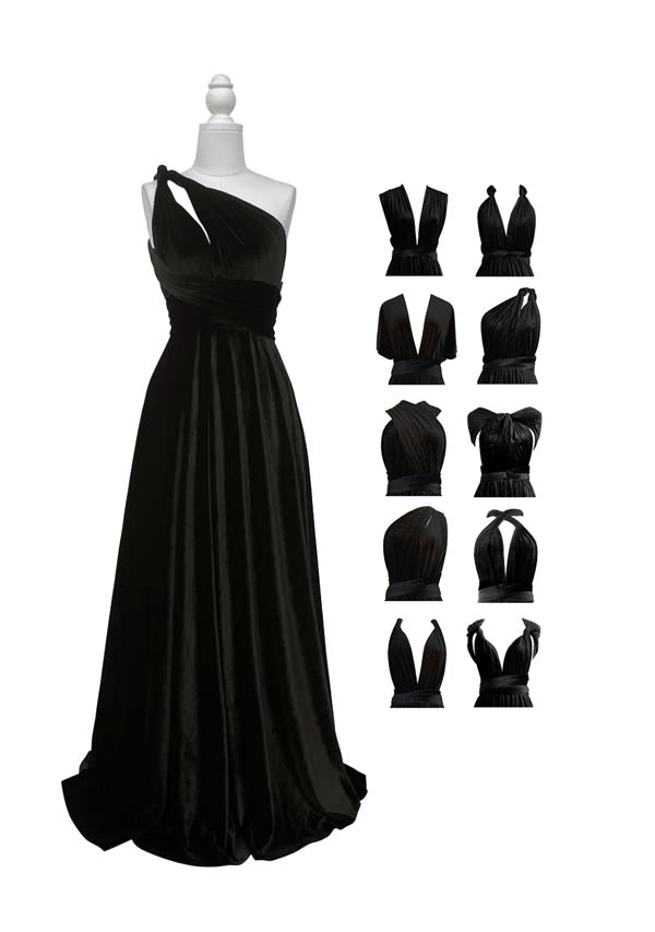 Black fashion infinity dress styles