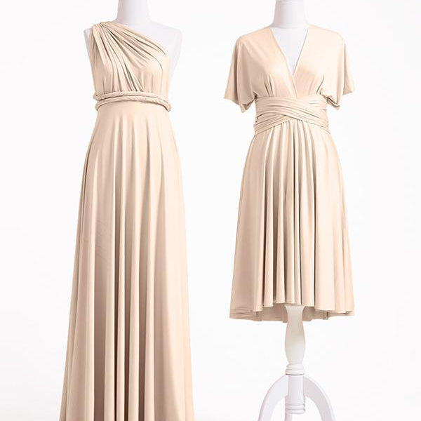 Multiway shop dress champagne