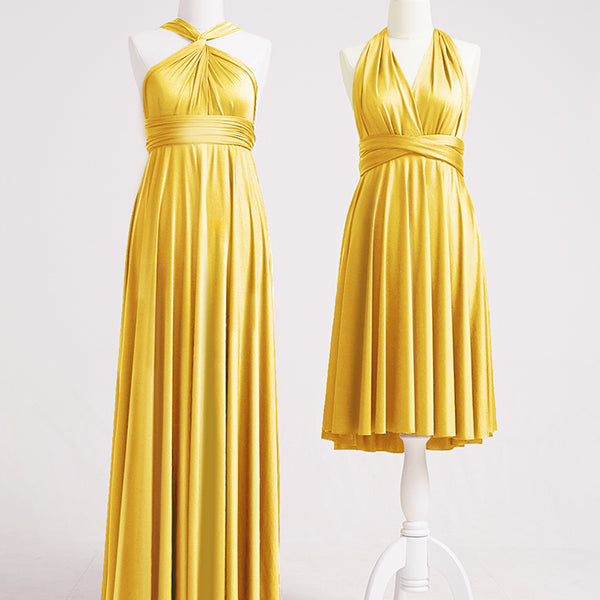 Matte gold 2025 infinity dress